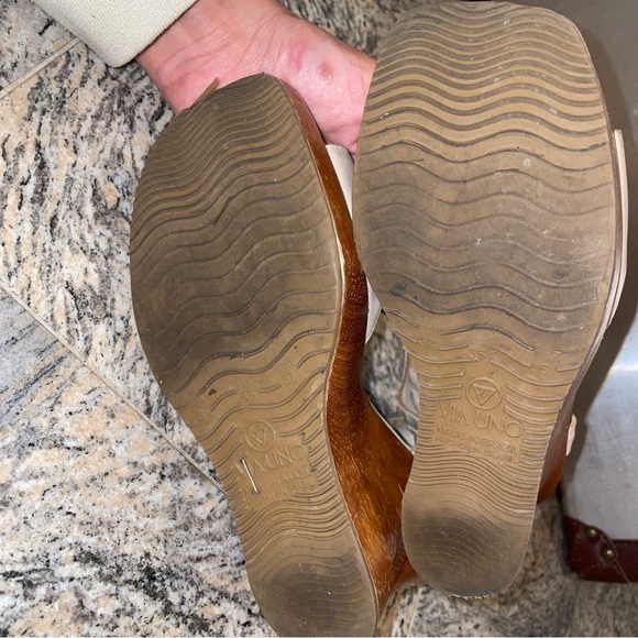 Aldo Viauno Open Wedge Brown Heel Woman’s Size 6 VINTAGE Y2k - Picture 6 of 6